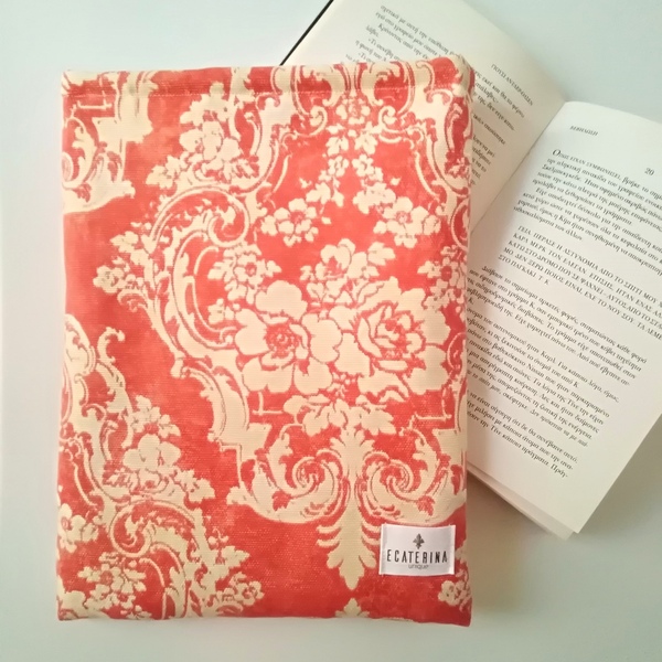 Θήκη βιβλίου πορτοκαλί baroque - δώρο, θήκες βιβλίων