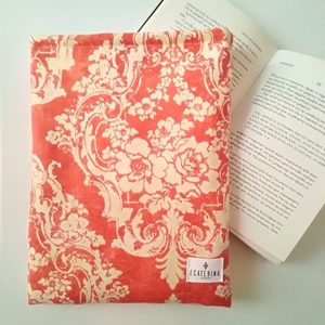 Θήκη βιβλίου πορτοκαλί baroque - δώρο, βιβλίο, θήκες βιβλίων