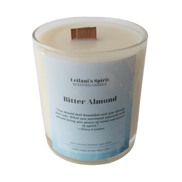 Φυτικό Αρωματικό Κερί Σόγιας – Bitter Almond (Πικραμύγδαλο) 8oz - αρωματικά κεριά