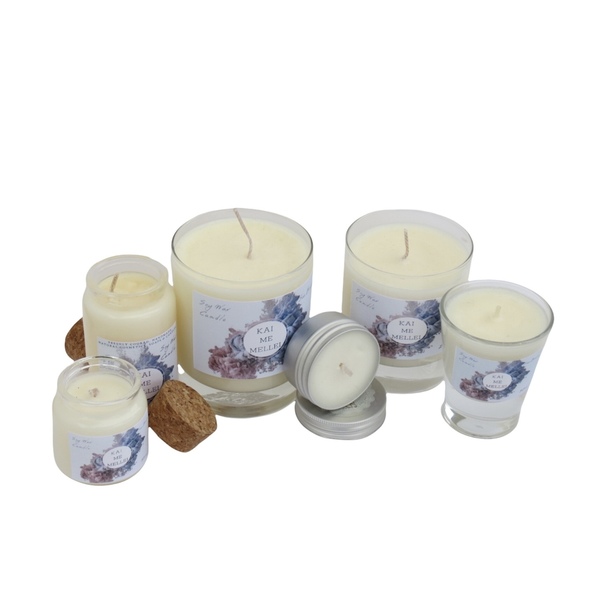 Χειροποίητο Κερί Σόγιας 250ml σειρά SeaBreeze Kaimemellei - αρωματικά κεριά, διακοσμητικά, κεριά, αρωματικό χώρου, κερί σόγιας - 3