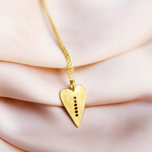 Κολιέ Καρδιά σε Ασήμι 925 - ασήμι, charms, επιχρυσωμένα, καρδιά, δώρα επετείου, δώρα για γυναίκες - 3