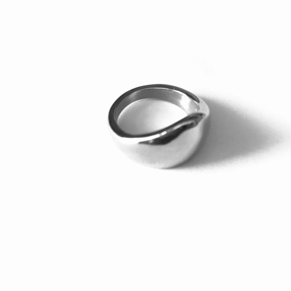 Δακτυλίδι με ασύμμετρο σχήμα - chevalier, ατσάλι, boho, σταθερά