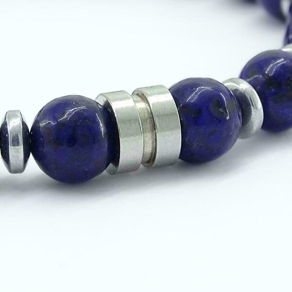 Lapis Lazuli Ανδρικό Βραχιόλι - βραχιόλια, δώρα για άντρες - 4