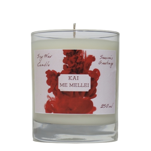Χειροποίητο Κερί Σόγιας 250ml σειρά Season’sGreetings Kaimemellei - αρωματικά κεριά, διακοσμητικά, κεριά, αρωματικό χώρου, κερί σόγιας - 2