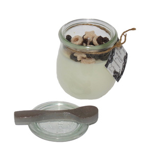Κερί Σόγιας 220ml σχέδιο YogurtChoco σειρά DeluxeCandles Kaimemellei - χειροποίητα, αρωματικά κεριά, διακοσμητικά, αρωματικό χώρου, κερί σόγιας