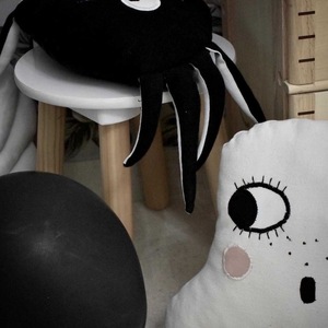 Αράχνη μαξιλαράκι Halloween σε βαμβακερό πικε ύφασμα - κορίτσι, αγόρι, halloween, μαξιλάρια, ζωάκια - 5