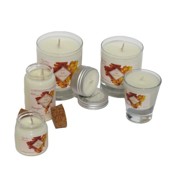 Χειροποίητο Κερί Σόγιας 250ml σειρά SweetfulMoments Kaimemellei - αρωματικά κεριά, διακοσμητικά, κεριά, αρωματικό χώρου, κερί σόγιας - 3