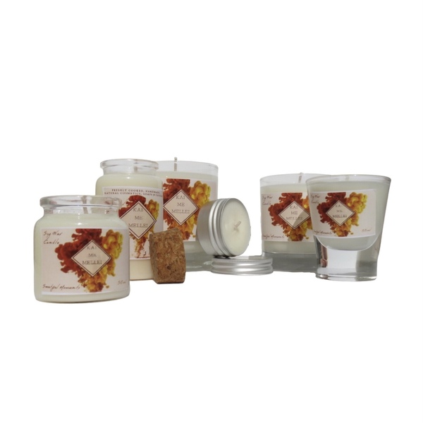 Χειροποίητο Κερί Σόγιας 100ml φελλό σειρά SweetfulMoments Kaimemellei - αρωματικά κεριά, διακοσμητικά, κεριά, αρωματικό χώρου, κερί σόγιας - 4