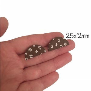 Καρφωτά σκουλαρίκια σετ από πολυμερικό πηλό - πηλός, καρφάκι, φθηνά - 3