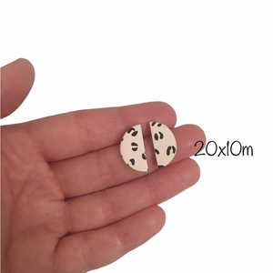 Καρφωτά μικρά σκουλαρίκια από πολυμερικό πηλό - πηλός, μικρά, φθηνά - 3