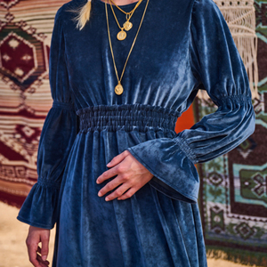 Βελουτέ φόρεμα, Odessa - maxi, βελούδο - 3