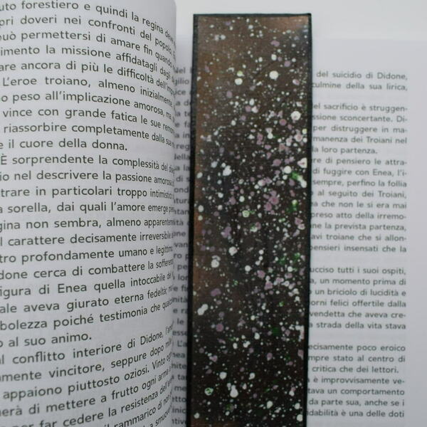 Σελιδοδείκτης χειροποίητος με ακρυλικό χρώμα και spray σε χαρτί - ζωγραφισμένα στο χέρι, χειροποίητα, σελιδοδείκτες - 5