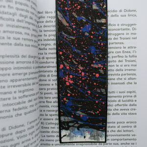 Σελιδοδείκτης χειροποίητος με ροζ και μπλε ακρυλικό χρώμα - ζωγραφισμένα στο χέρι, χειροποίητα, σελιδοδείκτες - 5