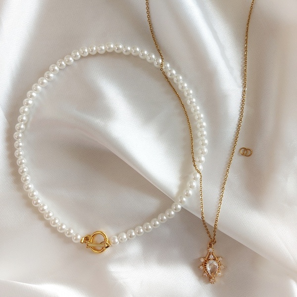 1 πακέτο για 3 κοσμήματα κολιέ με μενταγιόν και ατσάλινη αλυσίδα για αλλαγές - γυναικεία, επιχρυσωμένα, δώρο, μενταγιόν - 4