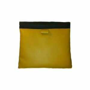 Τσαντάκι/ Snap bag δερματίνη ώχρα 22×23 - δέρμα, clutch, all day, χειρός, τσαντάκια