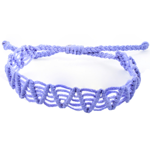Macrame ζικ ζακ μωβ - μακραμέ, κορδόνια, χεριού, αυξομειούμενα