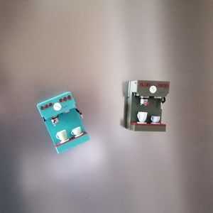 Μαγνητάκι μινιατούρα μηχανή εσπρέσο - μινιατούρες φιγούρες, μαγνητάκια ψυγείου - 2
