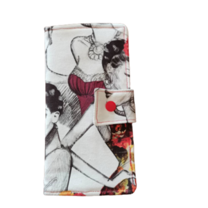 Πορτοφόλι χειροποίητο υφασμάτινο "Frida" - ύφασμα, πορτοφόλια
