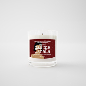 The smell of call me Canella | αρωματικό κερί σόγιας σε γυάλινο ποτήριο | 100%vegan - αρωματικά κεριά, κερί σόγιας, κεριά & κηροπήγια