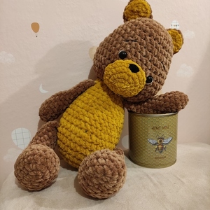 Αρκούδα πλεκτή - δώρο, λούτρινα, αρκουδάκι, για παιδιά