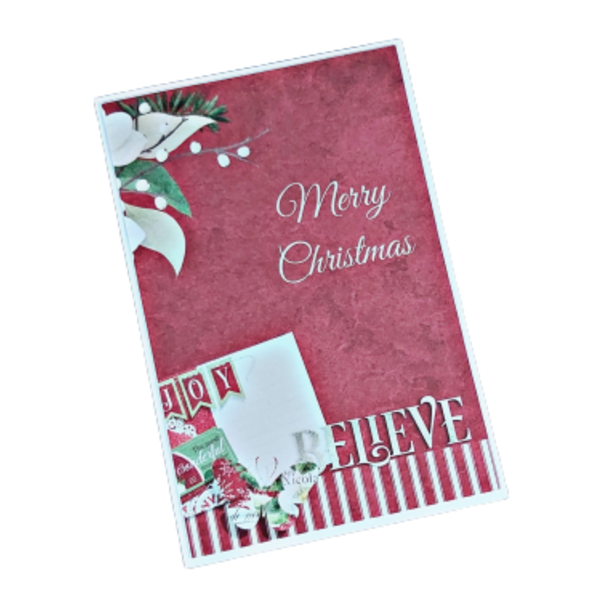 Χριστουγεννιάτικη ευχετήρια κάρτα *Believe* - χριστούγεννα, ευχετήριες κάρτες