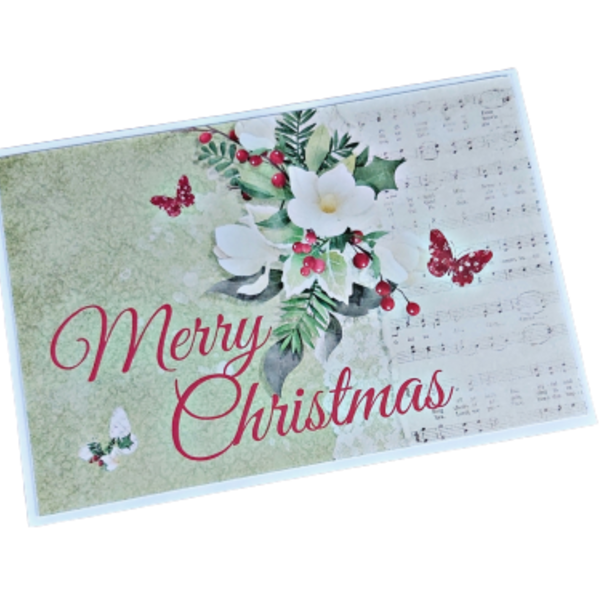 Χριστουγεννιάτικη ευχετήρια κάρτα *Merry Christmas* - χριστούγεννα, ευχετήριες κάρτες
