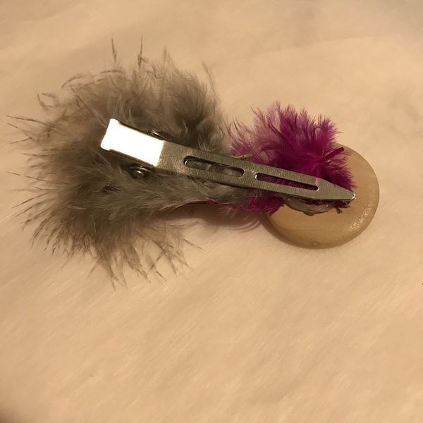 Κλίπ μαλλιών με φτερά - hair clips - 2