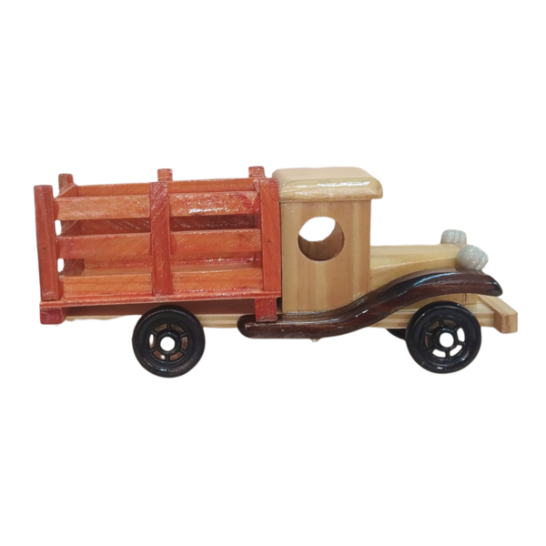 Χειροποίητο ξύλινο φορτηγό - ξύλινα παιχνίδια - 2