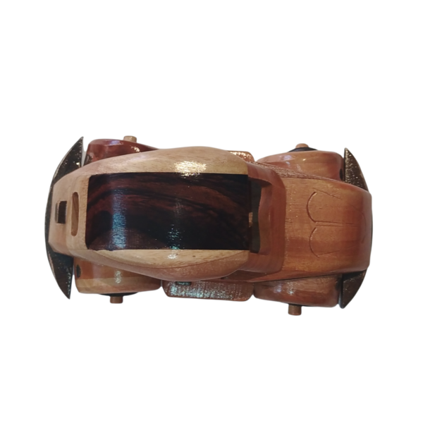 Χειροποίητο ξύλινο αυτοκίνητο σκαραβαίος - ξύλινα παιχνίδια - 4