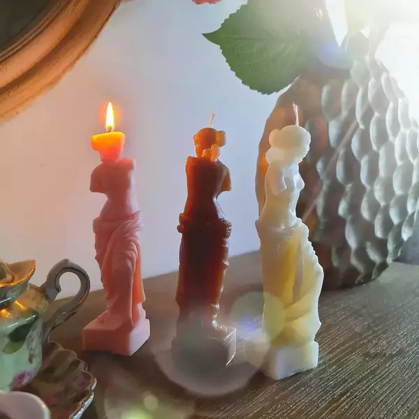 Αφροδίτη της Μήλου - χειροποίητα, κεριά, κερί σόγιας - 2