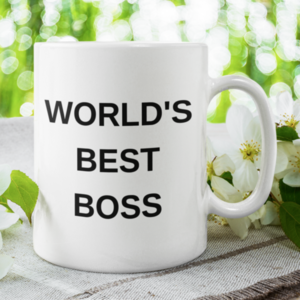 Κούπα με εκτύπωση World's Best Boss - χριστουγεννιάτικο, κούπες & φλυτζάνια - 3