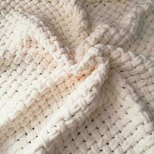 Κουβέρτα Alize Puffy βελούδινη κουβέρτα Πλεκτή στο χέρι Νεογέννητη κουβέρτα Μαλακή κουβέρτα μαλακό καρό - κουβέρτες - 4
