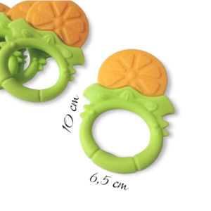 1τμχ. Μασητικό Παιχνίδι απο σιλικόνη/Σχήμα: Πορτοκάλι/10*6.5 εκ./για παιδιά ηλικίας 0+ - βρεφικά, μασητικό, υλικά κοσμημάτων, κλιπ πιπίλας, μασητικά μωρού, υλικά κατασκευών - 2