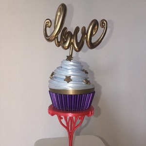 Forever CupCake Love- Topper για Τουρτα - δώρα επετείου, διακοσμητικά για τούρτες, διακοσμητικά - 3