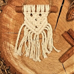 Στικ κανελας Μακραμε (Macrame) Μ11 - νήμα, στολίδια - 2