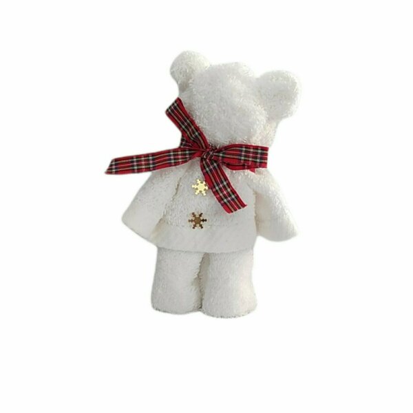 ΑΡΚΟΥΔΑΚΙ πετσέτα χεριών ζωάκι -Λευκή πετσέτα επισκεπτών 30χ50 - αρκουδάκι, διακοσμητικά, χριστουγεννιάτικα δώρα, πετσέτες
