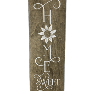 Ξυλινο καδρακι Home Sweet Home διαστ. 30x10 εκατ. - πίνακες & κάδρα