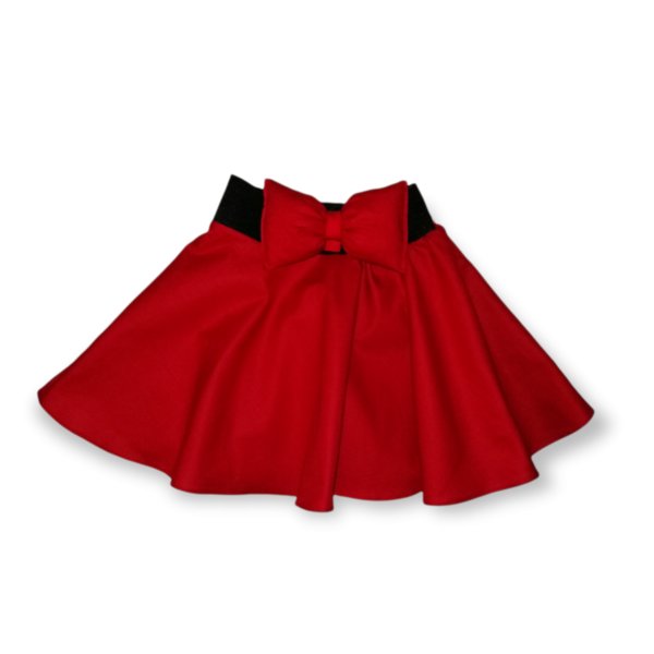 Σετ κόκκινη φούστα και ασορτί αξεσουάρ μαλλιων - κορίτσι, σετ, παιδικά ρούχα - 2