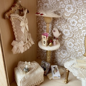 Τρισδιάστατη κορνίζα vintage γυναικείο δωμάτιο - ξύλο, κορνίζες - 3