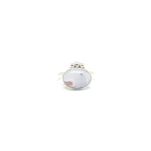 Ασημένιο δαχτυλίδι με καφέ αχάτη οβάλ - ημιπολύτιμες πέτρες, ασήμι 925, σταθερά