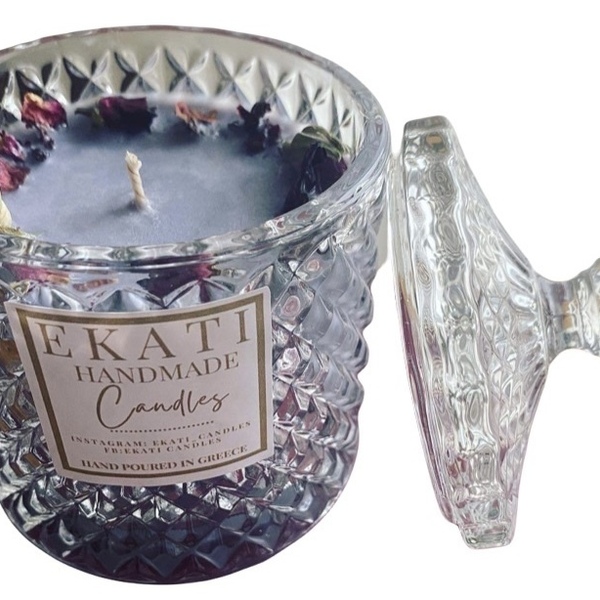 Black Orchid φοντανιερα -290ml - χειροποίητα, αρωματικά κεριά, δώρα γενεθλίων, δώρα για γυναίκες