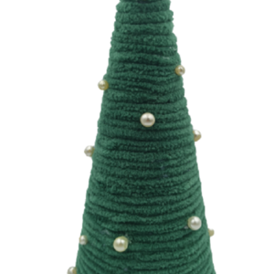 Χριστουγεννιάτικο Δεντρακι με νημα 20cm Πρασινο - νήμα, διακοσμητικά, δέντρο