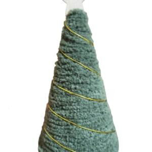Χριστουγεννιάτικο Δεντρακι με νημα 12cm Πρασινο - νήμα, διακοσμητικά, δέντρο