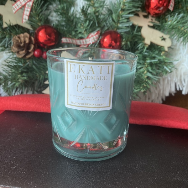 Χειροποίητο χριστουγεννιάτικο κερι με άρωμα μελομακάρονο-300ml - χειροποίητα, αρωματικά κεριά, χριστουγεννιάτικα δώρα, δώρα για γυναίκες - 2
