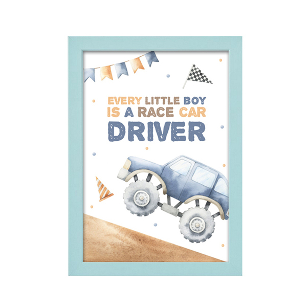 Παιδικό καδράκι "Αυτοκινητάκι" - πίνακες & κάδρα, αγόρι, αυτοκίνητα, αυτοκινήτου, παιδικά κάδρα