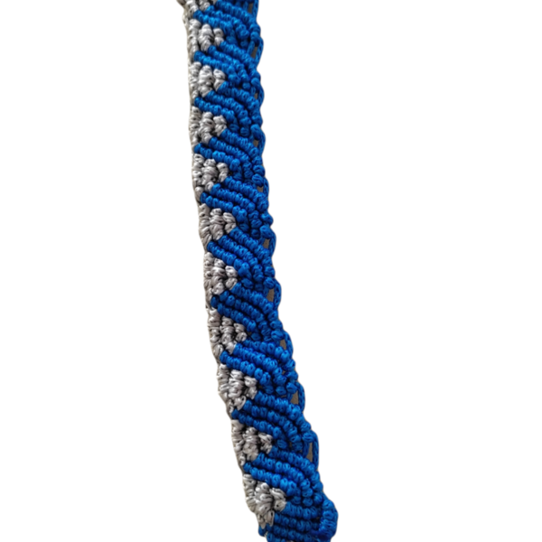 Makrame bracelet δύο χρωμάτων - μακραμέ, αυξομειούμενα
