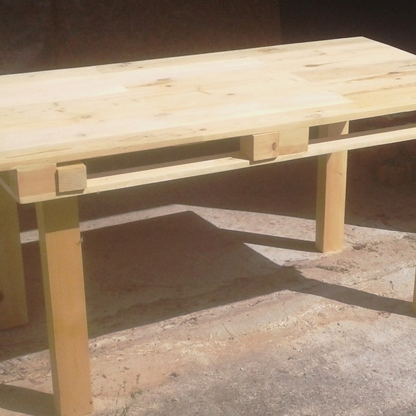 Τραπέζι μεγάλο από ξύλο παλέτας - ξύλο - 4