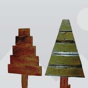 Χριστουγεννιάτικα ξύλινα δέντρα - ξύλο, διακοσμητικά, δέντρο - 4