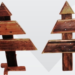 Χριστουγεννιάτικα ξύλινα δέντρα (από παλέτα) - ξύλο, διακοσμητικά, δέντρο - 3