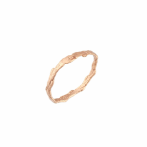 Δαχτυλίδι Κλαδί Αρκεύθου σε Ροζ Ατόφιο Χρυσάφι 9Κ - επιχρυσωμένα, ασήμι 925, επάργυρα, φύλλο, βεράκια